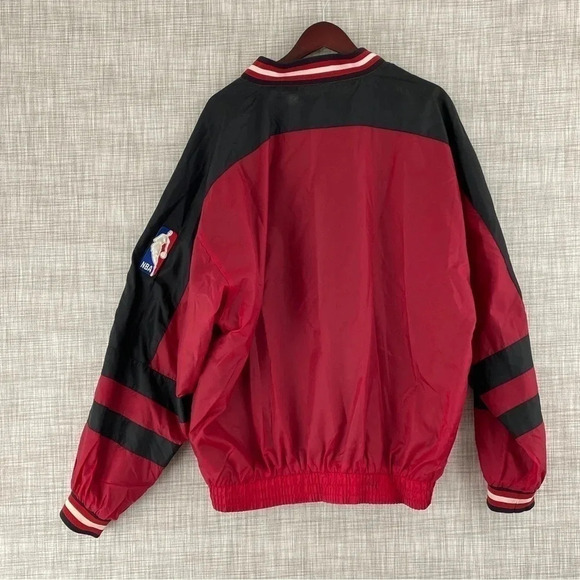 Vintage Chicago Bulls Pro Player XL reversible pullover windbreaker 1076 - Picture 11 of 14